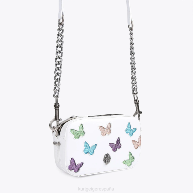 Kurt Geiger mujer bolso cámara london pequeño mariposa 2LPR213 | bolsas peine blanco